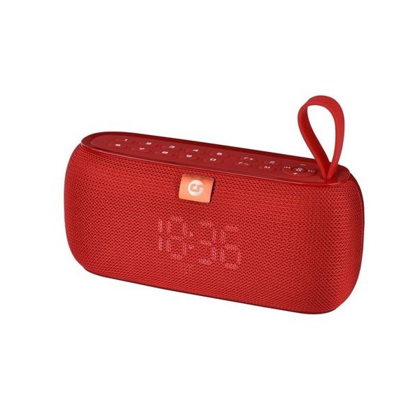 ALTAVOZ BLUETOOTH CLOCK 10W ROJO COOLSOUND