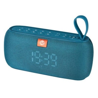 ALTAVOZ BLUETOOTH CLOCK 10W AZUL COOLSOUND