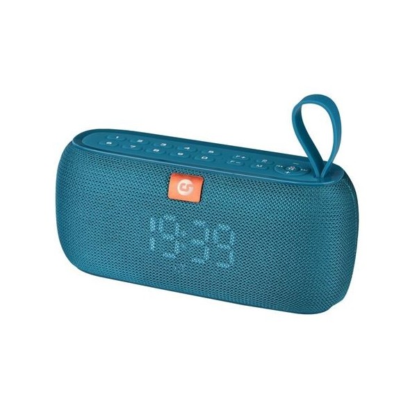 ALTAVOZ BLUETOOTH CLOCK 10W AZUL COOLSOUND