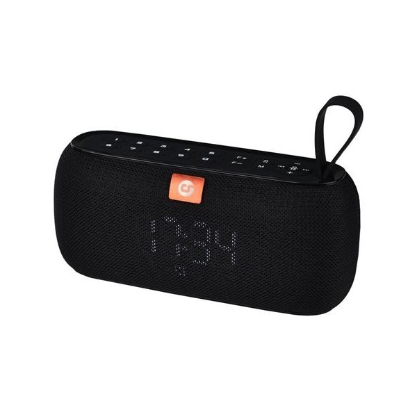 ALTAVOZ BLUETOOTH CLOCK 10W NEGRO COOLSOUND