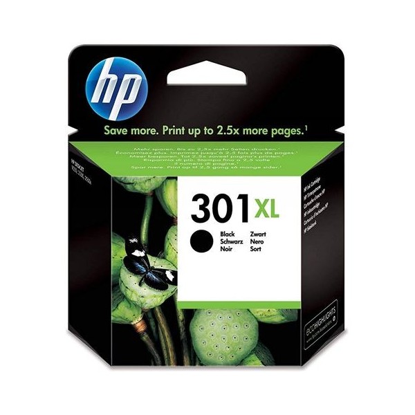 CARTUCHO DE TINTA NEGRO 301XL ALTA CAPACIDAD HP