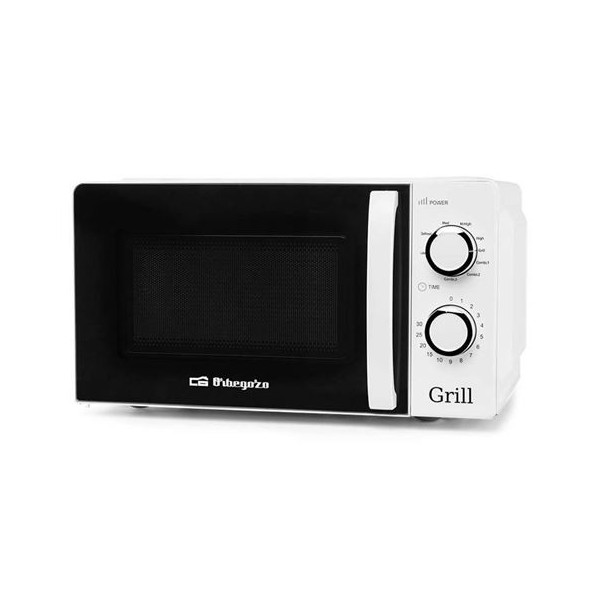 MICROONDAS CON GRILL ORBEGOZO MIG2130 700W | GRILL 900W | 20 LITROS | 5 POT