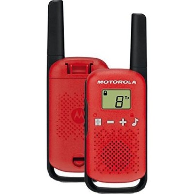 PACK 2 WALKIE-TALKIE MOTOROLA TLKR-T42 ROJO