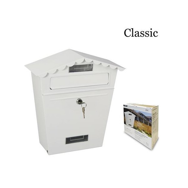 BUZON DE ACERO MODELO CLASSIC BLANCO