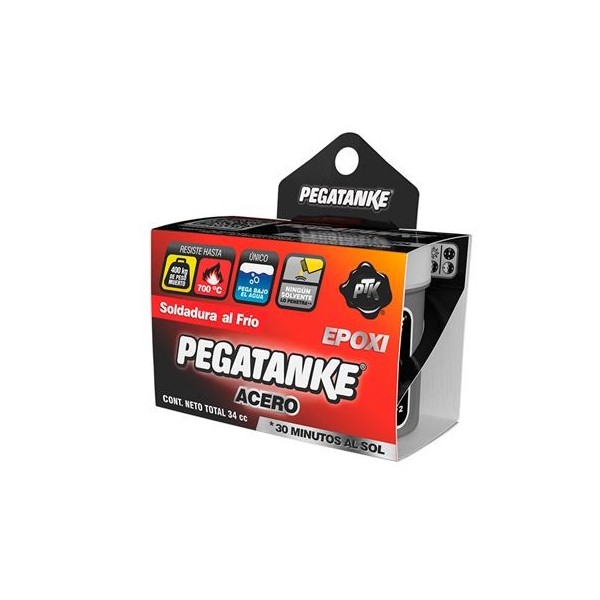 PEGATANKE EPOXICO CLASICO ACERO NEGRO 32GR