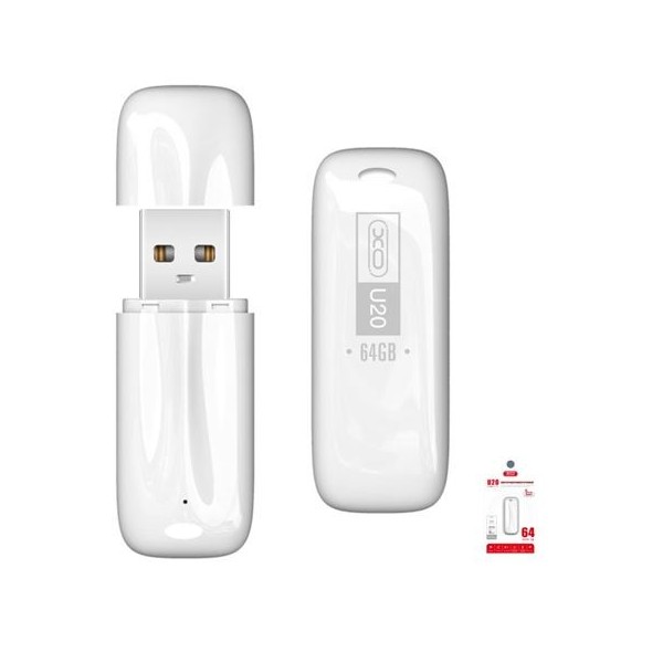 PENDRIVE U20 64GB USB 2.0 BLANCO XO