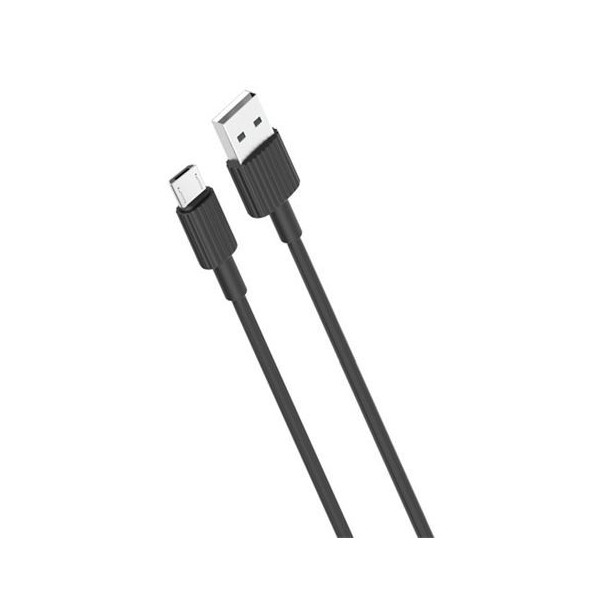 CABLE NB156 SILICONA USB - MICRO USB | 2.4A | 1 MTR | NEGRO XO