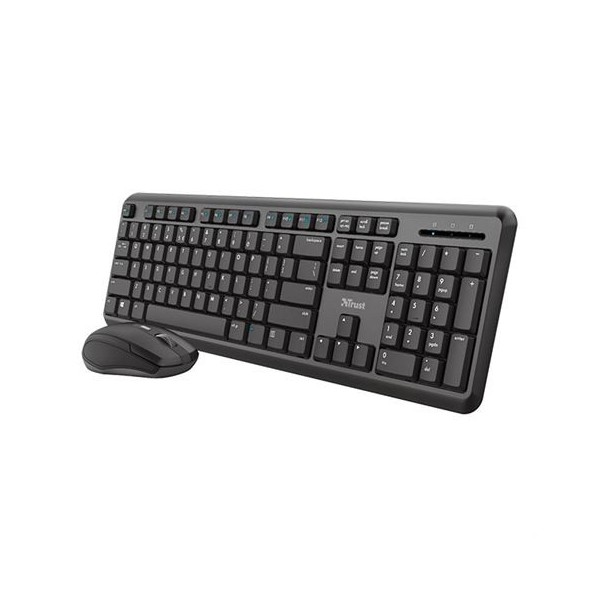 TECLADO+RATON TRUST TKM-350 WIRELESS | RESISTE LIQUIDOS