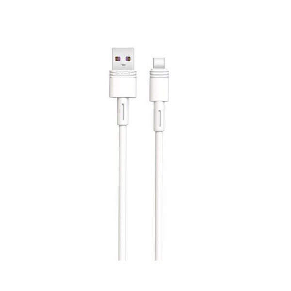 CABLE NBQ166 CARGA RAPIDA USB - TIPO C | 5A | 1 METRO | BLANCO XO