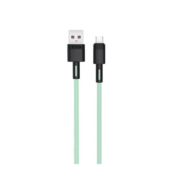 CABLE NBQ166 CARGA RAPIDA USB - MICRO USB | 5A | 1 METRO | VERDE XO