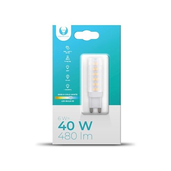 BOMBILLA LED G9 | 6W | 480LM | LUZ FRIA | FOREVER