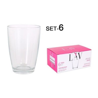 SET 6 VASOS CRISTAL 415CC VEGA