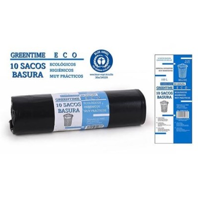 PACK 10 SACOS BASURA 100L 80X105