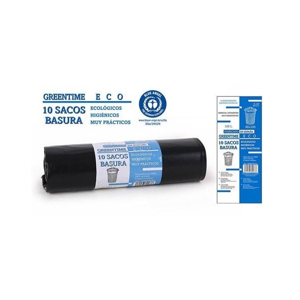 PACK 10 SACOS BASURA 100L 80X105