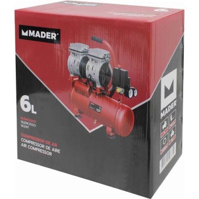 COMPRESOR 6L 0,75HP SILENCIOSO MADER