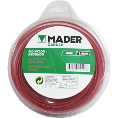 NYLON CORTE REDONDO DESBROZADORA 3mmX54mts. MADER