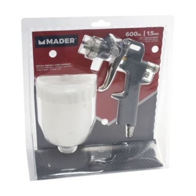 PISTOLA PINTAR VASO SUPERIOR, 1.5mm. 600ml. MADER