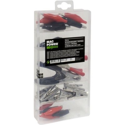 JUEGO 28 PCS PINZAS PARA BATERIAS MAC POWER