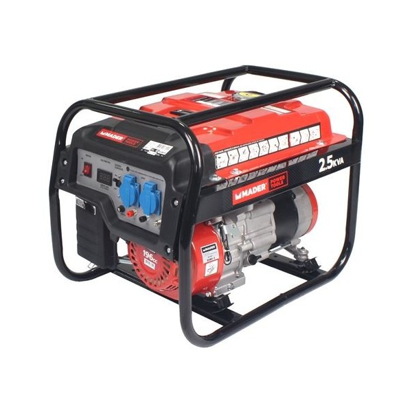 GENERADOR GASOLINA MONOFASICO 2.5 Kva. 2500W MADER