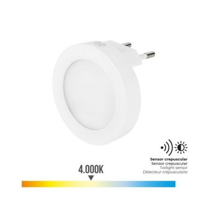 PILOTO NOCHE LED 0.5W 5 LUMENS LUZ DIA 4000K EDM