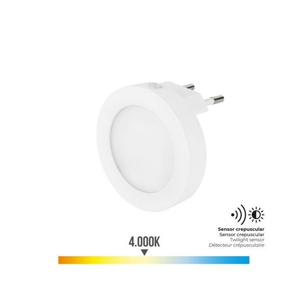 PILOTO NOCHE LED 0.5W 5 LUMENS LUZ DIA 4000K EDM