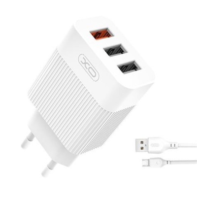 PACK CARGADOR DE CORRIENTE L72 18W QUICK CHARGE 3.0 | CABLE MICRO USB XO