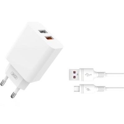 PACK CARGADOR DE CORRIENTE L67 18W QUICK CHARGE 3.0 | CABLE MICRO USB XO