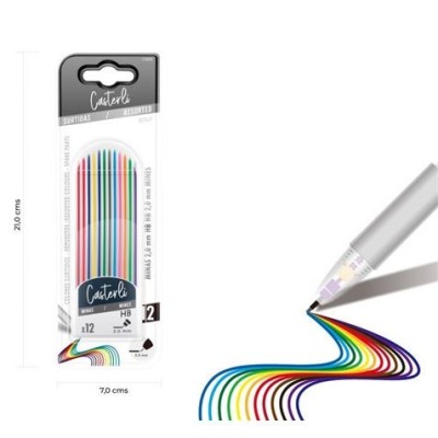 ESTUCHE DE 12 MINAS COLORES 2.0MM CASTERLI