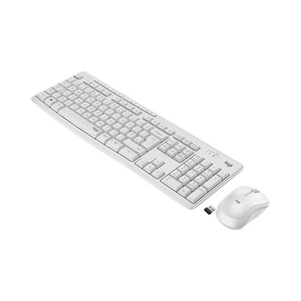 TECLADO + RATON LOGITECH MK295 WIRELESS WHITE