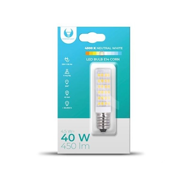 BOMBILLA LED BULB E14 4.5W 450 LUMEN LUZ BLANCA FOREVER