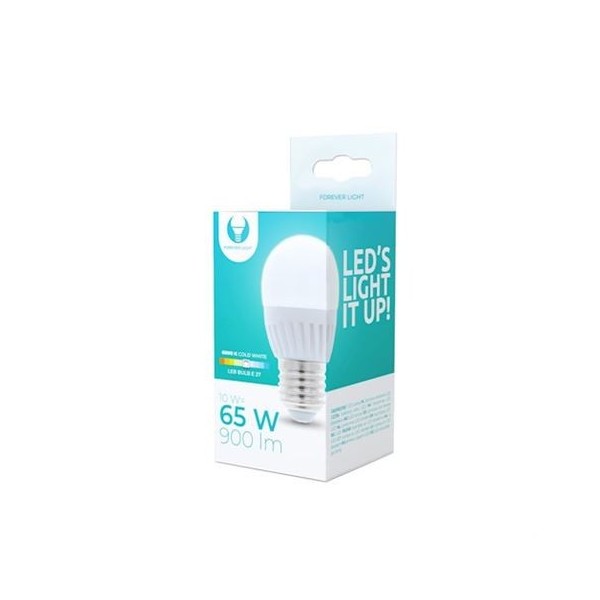 BOMBILLA LED G45 | 10W | 900LM | E27 | LUZ FRIA | FOREVER