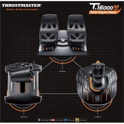 FLIGHT PACK T.16000M JOYSTICK / PEDALES / MANDO THRUSTMASTER