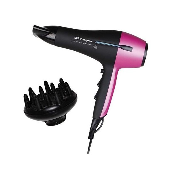 SECADOR DE PELO 2200W NEGRO / LILA SE-2320 ORBEGOZO