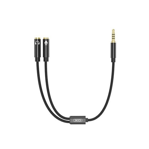 CABLE NBR197 MINI JACK A 2 MINI JACK HEMBRAS AUDIO + MICROFONO XO