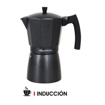 CAFETERA 12 TAZAS INDUCCION DARKBLACK QUTTIN