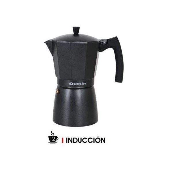 CAFETERA 12 TAZAS INDUCCION DARKBLACK QUTTIN